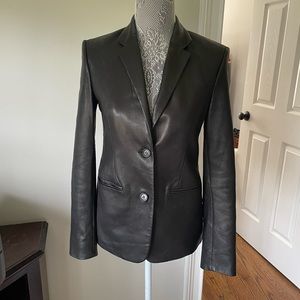 Hemut lang leather blazer size 2